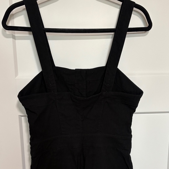 Anthropologie Maeve Black and Cream Wideleg Jumpsuit, Size 6 - Picture 8 of 10